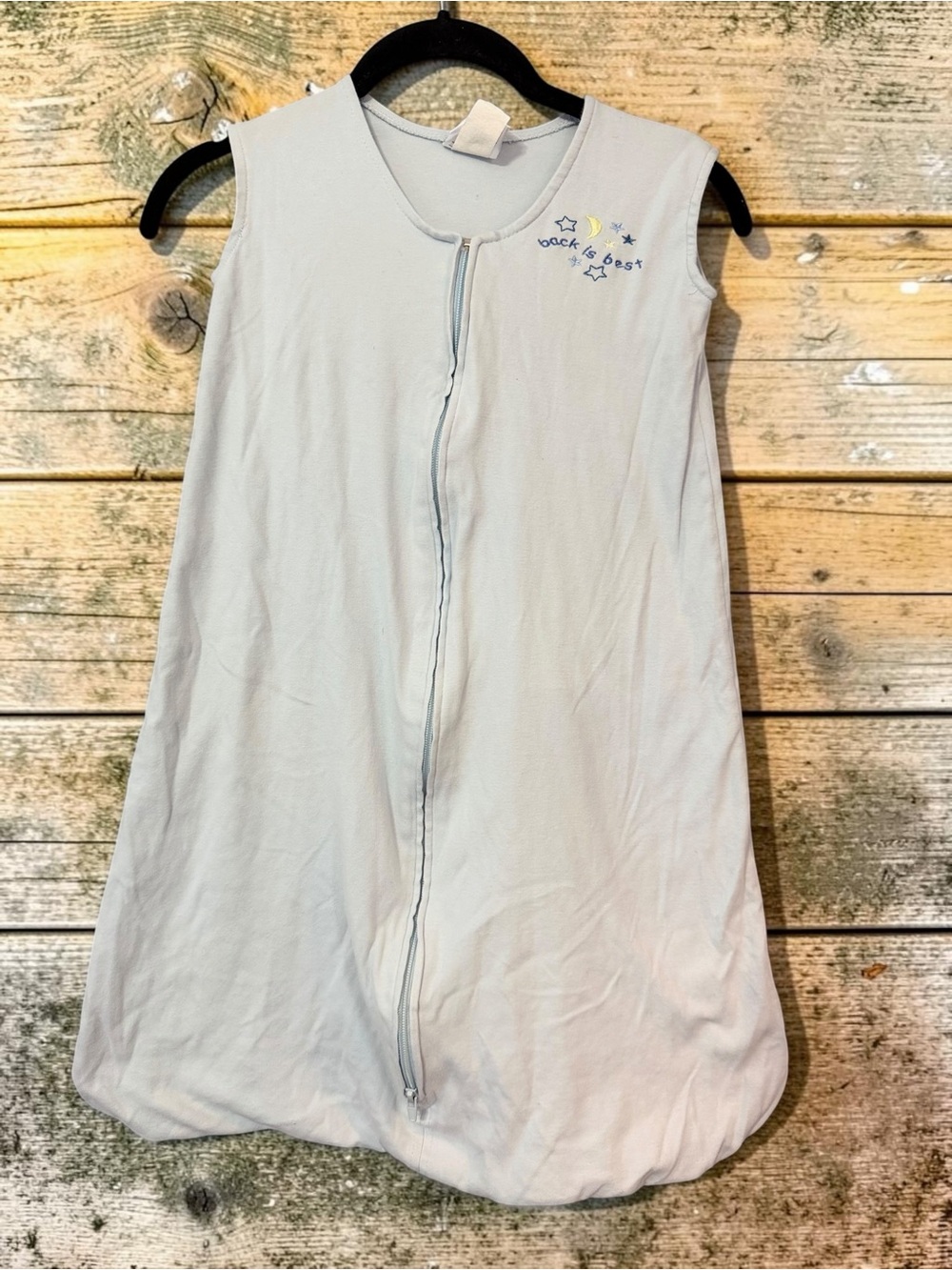 HALO SleepSack Wearable Blanket Size L 12-18mo Light Blue Back Is Best Cotton